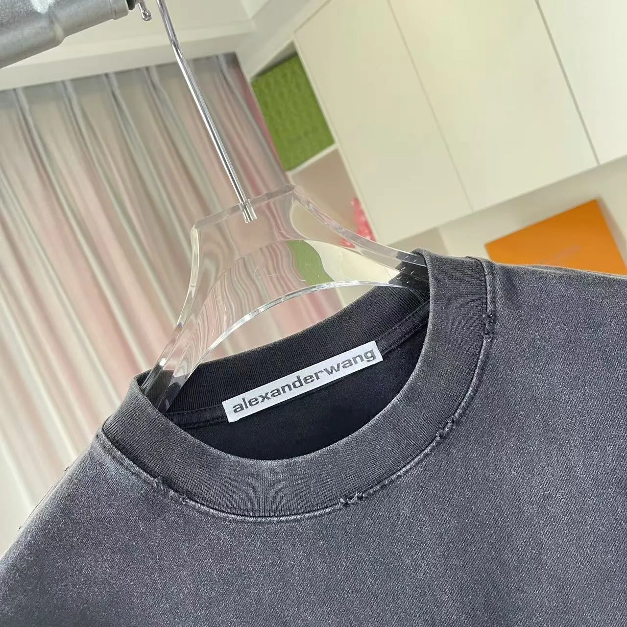 *alexanderwang 2025 New Arrival logo g T Same Style Size：S M L XL XXL ：Black Gray